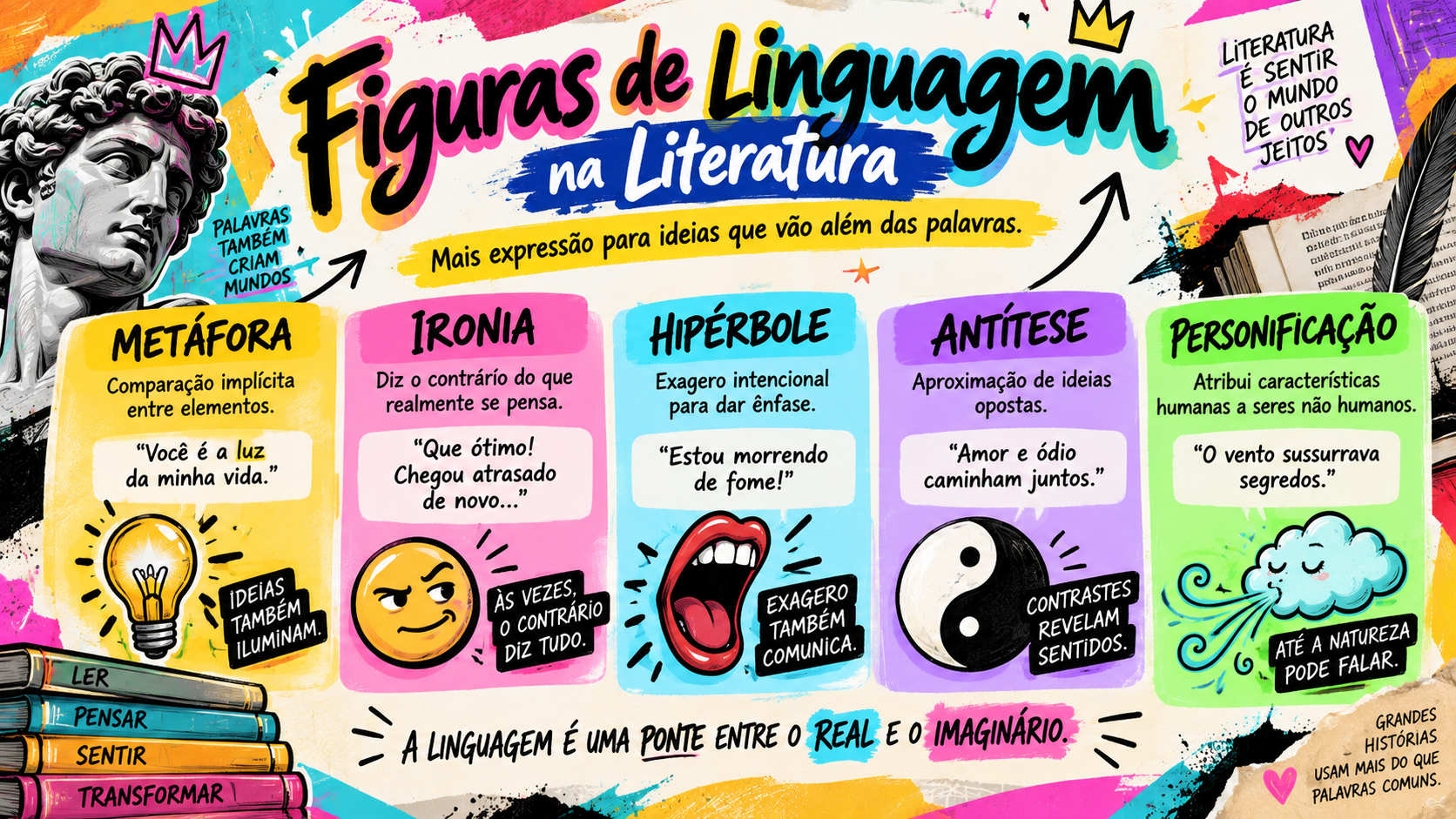 Slide de Literatura: Figuras de Linguagem