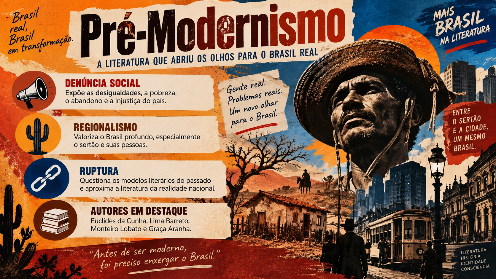 Slide de Literatura: Pré-Modernismo