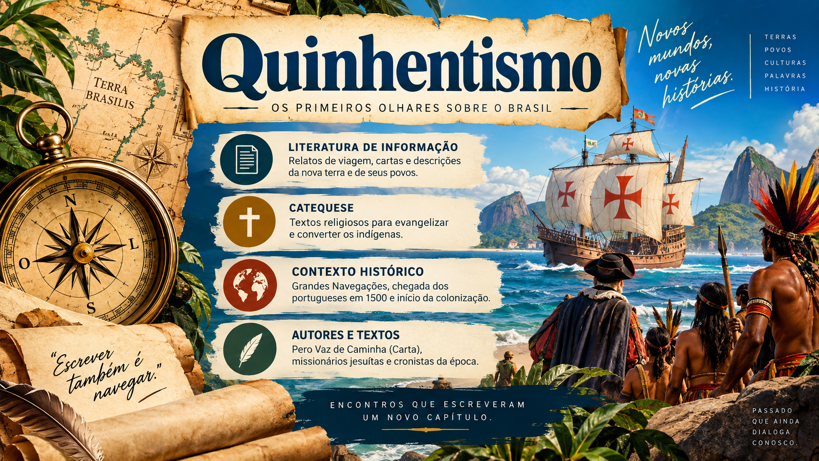 Slide de Literatura: Quinhentismo